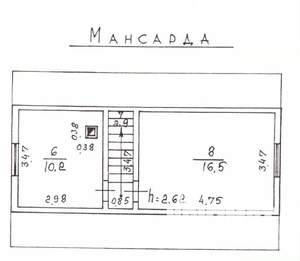 Дом 86м², 2-этажный, участок 6 сот.