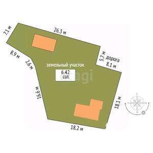 Дом 37м², 2-этажный, участок 6 сот.