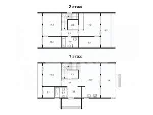 Дом 130м², 2-этажный, участок 5 сот.
