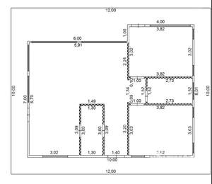 Дом 120м&sup2;, 1-этажный, участок 9 сот.  