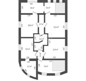 Дом 195м², 3-этажный, участок 8 сот.  