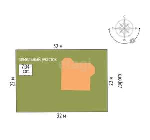 Дом 175м², 2-этажный, участок 7 сот.  