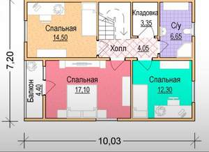 Дача 150м², 2-этажный, участок 5 сот.  