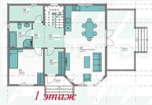 Коттедж 167м², 2-этажный, участок 6 сот.  