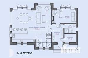 Коттедж 180м², 2-этажный, участок 8 сот.  