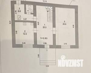Дом 204м², 3-этажный, участок 12 сот.  