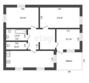 Дом 320м², 2-этажный, участок 9 сот.  