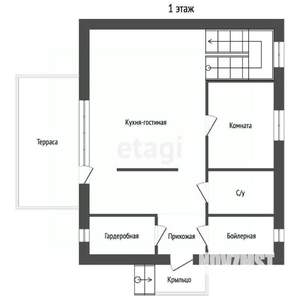 Дом 143м², 2-этажный, участок 6 сот.  