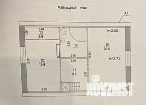 Дом 204м², 3-этажный, участок 12 сот.  