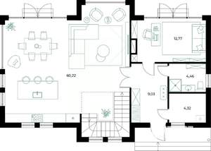 Коттедж 180м², 2-этажный, участок 6 сот.  