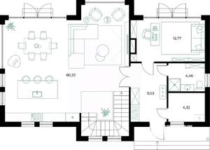 Коттедж 180м², 2-этажный, участок 6 сот.  