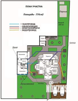 Дача 131м², 2-этажный, участок 8 сот.  
