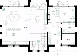 Коттедж 180м², 2-этажный, участок 6 сот.  