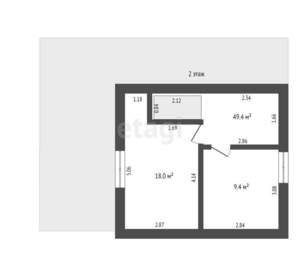 Дом 83м², 2-этажный, участок 4 сот.  