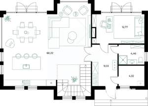 Коттедж 180м², 2-этажный, участок 6 сот.  