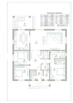 Коттедж 187м², 1-этажный, участок 10 сот.  