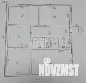 Дом 107м², 1-этажный, участок 8 сот.  