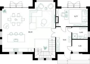Коттедж 180м², 2-этажный, участок 6 сот.  