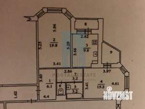 2-к квартира, на длительный срок, 64м2, 13/17 этаж