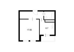 1-к квартира, на длительный срок, 38м2, 8/17 этаж