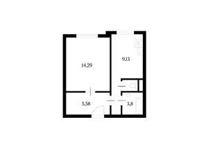 1-к квартира, на длительный срок, 36м2, 5/14 этаж
