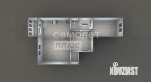 2-к квартира, на длительный срок, 56м2, 14/14 этаж