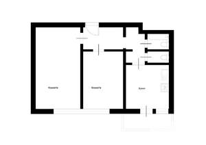 2-к квартира, на длительный срок, 50м2, 1/9 этаж