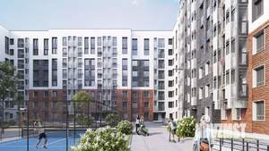 2-к квартира, строящийся дом, 45м2, 6/8 этаж