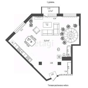 3-к квартира, вторичка, 105м2, 5/5 этаж