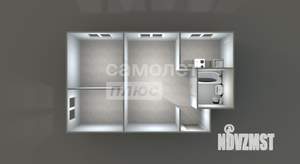 3-к квартира, вторичка, 41м2, 4/4 этаж