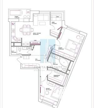 3-к квартира, вторичка, 87м2, 4/15 этаж