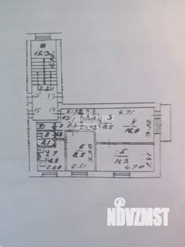 3-к квартира, вторичка, 54м2, 4/5 этаж