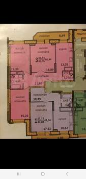 3-к квартира, сданный дом, 83м2, 15/20 этаж