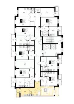 1-к квартира, строящийся дом, 37м2, 11/17 этаж