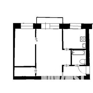 2-к квартира, вторичка, 46м2, 3/5 этаж