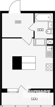 Студия квартира, вторичка, 27м2, 11/17 этаж