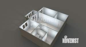 2-к квартира, вторичка, 43м2, 4/5 этаж