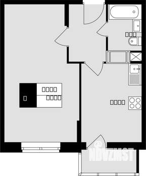 1-к квартира, вторичка, 39м2, 4/17 этаж