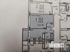 1-к квартира, вторичка, 41м2, 6/23 этаж