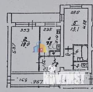 2-к квартира, вторичка, 51м2, 5/9 этаж