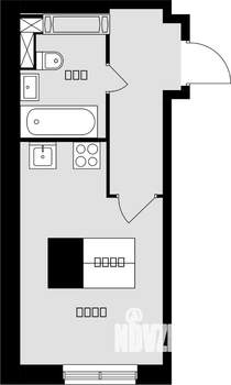 Студия квартира, вторичка, 24м2, 14/17 этаж