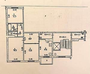 3-к квартира, вторичка, 74м2, 4/10 этаж