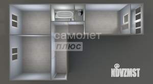 2-к квартира, вторичка, 52м2, 12/12 этаж