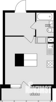 Студия квартира, вторичка, 28м2, 13/17 этаж