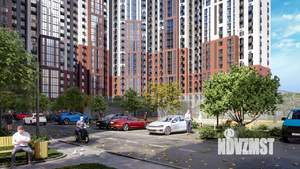 1-к квартира, строящийся дом, 38м2, 20/22 этаж
