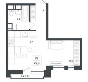 Студия квартира, вторичка, 30м2, 8/8 этаж