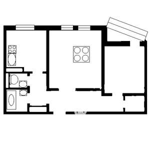 2-к квартира, вторичка, 58м2, 7/14 этаж