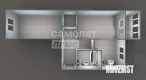 2-к квартира, вторичка, 47м2, 3/5 этаж