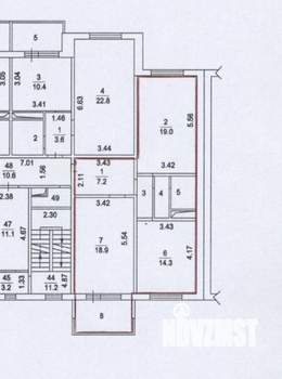 2-к квартира, вторичка, 66м2, 8/17 этаж