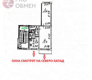 2-к квартира, вторичка, 45м2, 5/5 этаж